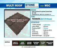 0.35 mm dan 85.5 x 40 cm. Jual Genteng Metal Multiroof Pasir Non Pasir Harga Murah Terbaru 2021