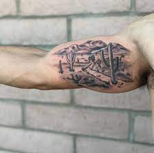 Maybe you would like to learn more about one of these? This Desert Landscape Tattoo Was So Bushido Studio Az Facebook