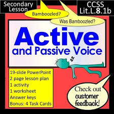 Active And Passive Voice Lesson Powerpoint And More Active And Passive Voice Voice Lesson Teaching Strategies