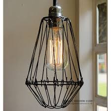 Industrial wire cage shades and lamps. Large Black Wire Cage Light Shade Light Shades Cage Light Interior