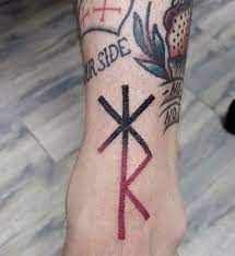 Runic tattoos on both clavicle bones. Top 79 Best Rune Tattoo Ideas 2020 Inspiration Guide Hand Tattoos For Guys Viking Tattoos Feet Tattoos