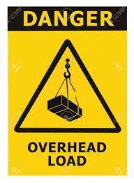 Keep safety first, avoid accidents, and make sure everyone is thinking about prevention. Danger Overhead Load Text Falling Hazard Risk Caution Warning Stock Photo Picture And Royalty Free Image Image 141267528