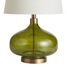 Light up your home for the new year when you shop buffet lamps from kirkland's at 25% off through 1/29! Green Glass Teardrop Halsey Table Lamp Base World Market