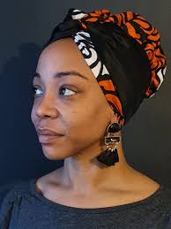 Tango Black Head Wrap & Bonnet