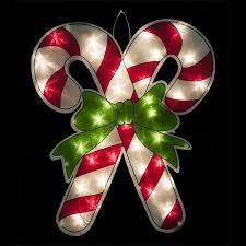 What are the best christmas decorations to buy? Lighted Candy Cane Window Display