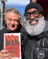 As I stood outside a restaurant waiting for my ride, I heard someone say,  “Look who's coming this way—Alec Baldwin.” A moment later, he was in front  of us, respectfully greeting everyone.