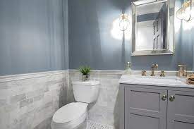 Glossy white marble tile with the brown vein in this bathroom creates such a. Small Gray Bathroom Ideas A Balance Between Style And Space Conscious Design