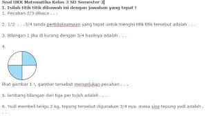 Soal uts matematika kelas 5 semester 2 by hanif_hana 19918 views. Contoh Soal Ukk Matematika Kelas 3 Sd Semester 2 Idn Paperplane