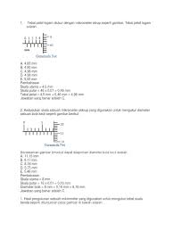 Gambar berikut adalah skala yang ditunjukkan oleh jangka sorong ketika digunakan untuk mengukur tebal sebuah buku. Tebal Pelat Logam Diukur Dengan Mikrometer Skrup Seperti Gambar Pdf