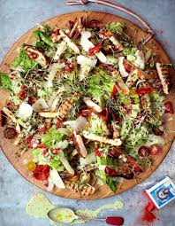 Jamie oliver couscous salad with chicken. Try Jamie Oliver S Ultimate Caesar Salad Jamie Oliver Recipes Jamie S 15 Minute Meals Chicken Ceasar Salad