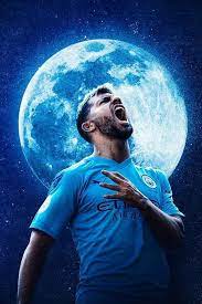 Sergio Aguero X Moon Manchester City Football Club Manchester City Wallpaper Manchester City Logo