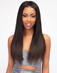 Segment two sections of hair across the crown or. Sleek Natural Straight
