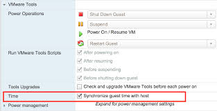 Vmware Tools Time Syncronization