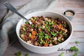 Recette De Lentilles Facile Lentilles A La Cantonnaise Sab N Pepper Recette Recette Lentilles Recette Lentilles