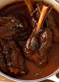 Slow Cooked Lamb Shanks In Red Wine Sauce Recipe Lamb Shanks Slow Cooker Slow Cooked Lamb Shanks Slow Cooked Lamb
