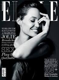 Black And White Elle Magazine Cover Elle Indonesia July 2014 Angelina Jolie By Hedi Slimane Angelina Jolie