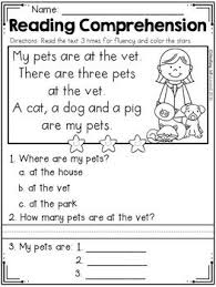 Kindergarten Reading Comprehension Set 1 Reading Comprehension Kindergarten Reading Comprehension Passages Kindergarten Reading Worksheets