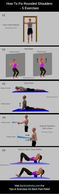 How To Fix Rounded Shoulders Posture 5 Exercises For Rounded Shoulders In This Article Y Rounded Shoulder Exercises Easy Yoga Workouts Fix Rounded Shoulders