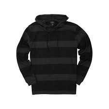 Burnside Men S Long Sleeve Big Striped Rugby Polo Red Black Hood Large Walmart Com Walmart Com
