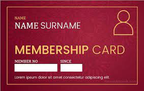 A membership card, simply, is a card given to and held by members of an organization, an institution, a club, or any establishment that offers membership.most membership cards are used to ensure smooth membership access, secure the rights and entitlements of members, and track the activities of members related to the operations and/or offers of the business. 5 Best Membership Id Badge Templates For Ms Word Microsoft Word Id Card Templates