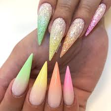 Not only is this a cute and current way to decorate your fingertips, but it's also easy to. Fabulous Neon Colors Ombre Nails To Try Naildesignsjournal Com