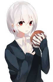 من يطلب صور 2 فتاة بشعر ابيض قصير و عيون حمراء Anime Anime Art Girl Anime Characters