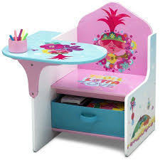 Trolls World Tour Chair Desk With Storage Bin By Delta Children Walmart Com In 2020 Kids Chairs Delta Children Desk Storage
