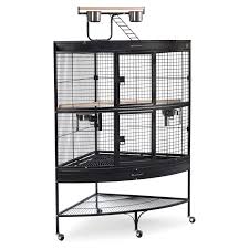 Prevue Pet Products Corner Parrot Cage Black 3158blk 3158blk Parrots Parrot Cage Bird Cage Large Bird Cages