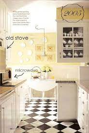 Black And White Tiles Yellow Walls See Through Glass Windows Black Kitchen Decor Yellow Kitchen Decor Yellow Kitchen Walls