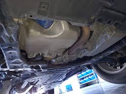 An engine splash shield or sometimes also called a skid plate or lower engine cover is a plastic or metal cover located at the underside of a vehicles engine. Underside Tin Splash Guard Self Destructs Again Honda Cr V Owners Club Forums