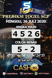 Prediksi Togel Singapura Minggu 26 Juli 2020 Singapura 22 Januari Minggu