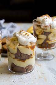 Speculoos Banana Cream Parfait The Little Epicurean Recipe Desserts Dessert Parfait Recipes Banana Cream Pudding