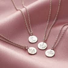 Mini Disc Charm Necklace Posh Totty Designs