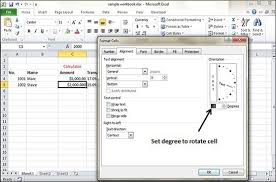 To turn wind spells, hold down the mouse button and move your mouse to rotate it. Rotate Cells In Excel 2010 Tutorialspoint
