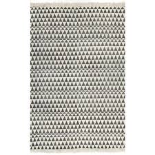 „der teppich wird zur seele des raumes. e.a.poe. Kelim Teppich Baumwolle 160x230 Cm Mit Muster Schwarz Weiss