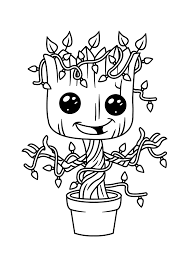 Download the baby groot coloring page here: Groot Coloring Pages Free Printable Coloring Pages For Kids