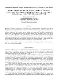 Bahagian 3 objektif dan kaedah kajian. Pdf Model Addie Dalam Proses Reka Bentuk Modul Pengajaran Bahasa Arab Tujuan Khas Di Universiti Sains Islam Malaysia Sebagai Contoh