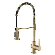 When you buy a kraus artec pro pull down. Commercial Style Kitchen Faucet In Brushed Gold
