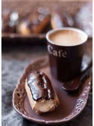 Oh With An Eclair Chocolate Coffee Coffee Break Coffee Cafe