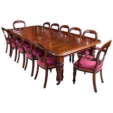 19th Century William Iv Mahogany Dining Table And 12 Chairs Mahogany Dining Table Dining Table Dining