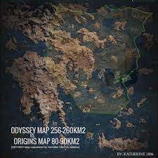 A Comparison Of Origins Map Vs Odyssey Map I Made In Photoshop Assassinscreed