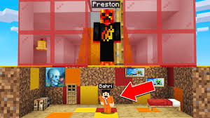 This preston playz logo was kindof sourtof eze. I Built A Tiny House Under Preston In Minecraft Monkey Viral