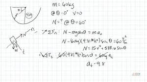 Normal Tangential Kinetics Problem Physics Problems Physics Equations