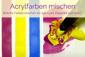 Acrylfarben Mischen Aus Primarfarben Mein Herz Sagt Kunst Acrylfarben Mischen Acrylfarbe Acryl