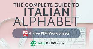 Learn The Italian Alphabet With The Free Ebook Italianpod101
