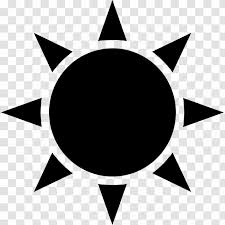 Sun png black and white. Symbol Clip Art Black And White Sun Vector Transparent Png