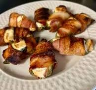 Bacon wrapped jalapeno poppers in Ninja Foodi air fryer