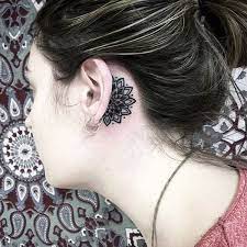 Ear Tattoos Is One Of Those Tattoos Which Offer Literally Endless Options As Far As The Placement And Desi Behind The Ear Tattoos Behind Ear Tattoos Ear Tattoo