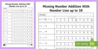 You can add line numbers to all or part of a document. Addition Using A Mental Math Number Line Primary Resources