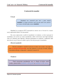 Noua reglementare a rezoluțiunii în noul cod civil modernizat: Contract De Mandat Final V